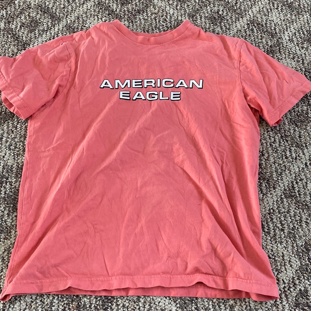 Mens Pink American Eagle T-shirt